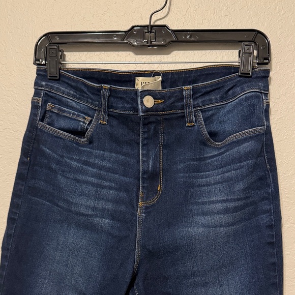 L'AGENCE Dark Blue Distressed Skinny Jeans - Picture 3 of 5